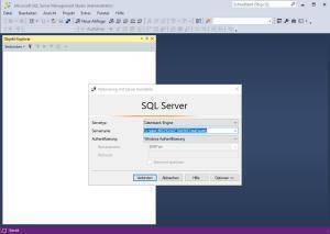 Verbindung zur Windows internen Datenbank herstellen