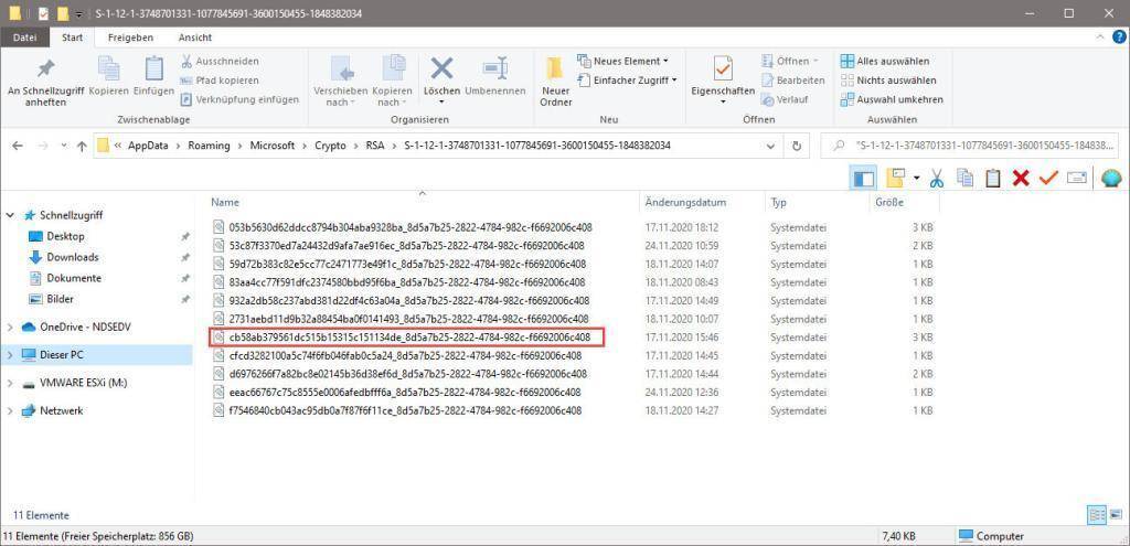 Wo finde ich mein Zertifikat wieder?