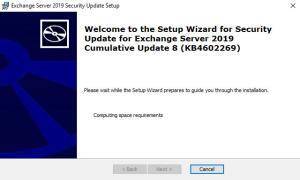 Exchange 2016 2019 Security Update KB4602269 3 Exchange Server 2019 Cumulative Update 8 KB4602269