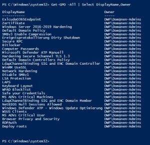 Get-GPO Owner and Permission Get-GPO Owner and Permission