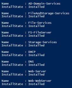 Get Windows Feature are installed Get Windows Feature are installed