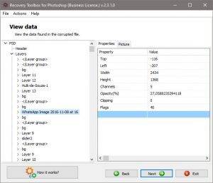 Photoshop Datei wiederherstellen reparieren 2 Photoshop analyse and recover process