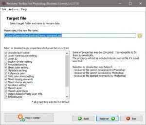 Photoshop recover automatically Photoshop recover automatically