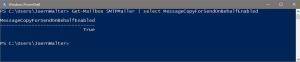 Get-Mailbox MessageCopyForSendOnBehalf