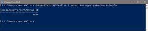 Get-Mailbox MessageCopyForSentAs
