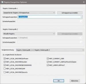 View Registry live changes