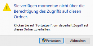 You do not currently have permission to access this folder