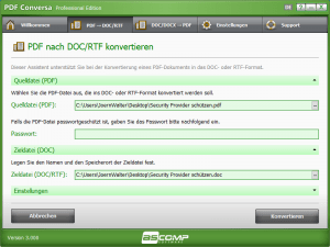 PDF nach Word PDF nach Word