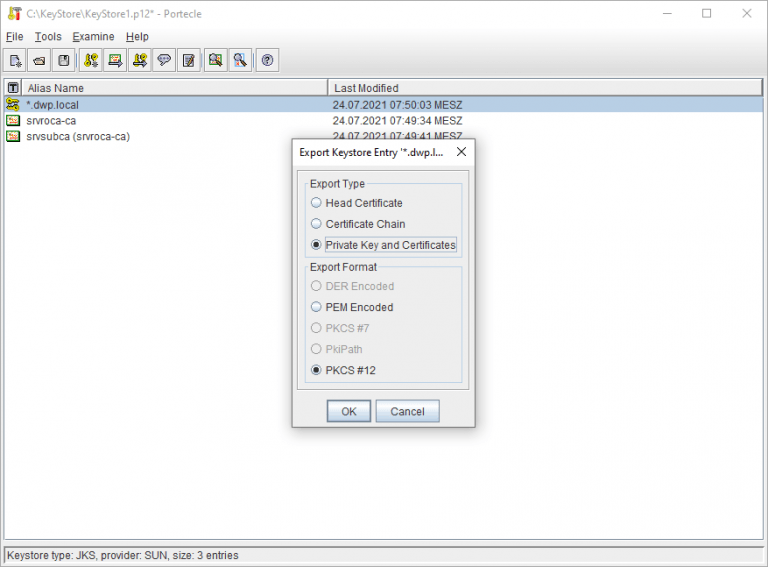 Portecle Java Keystore Manager - Der Windows Papst - IT Blog Walter