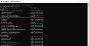Kerberos Auditing Erfolg und Fehler nicht aktiviert