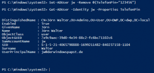 Remove value from AD Attribute