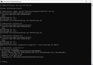 certreq Domain Controller