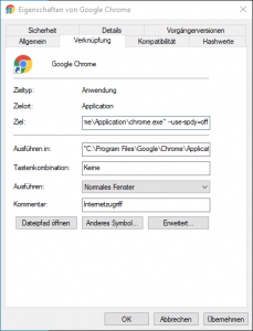 Chrome disable spdy