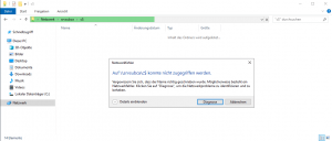 Zugriff auf versteckte Freigaben deaktiviert