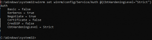 CbtHardeningLevel Strict