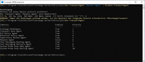 Exchange Malware Agent 3 Malware Agent disable