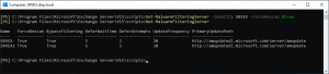 Exchange Malware Agent 8 MalwareFilteringServer Force Rescan