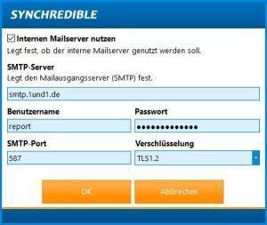 Report per TLS1.2 übertragen