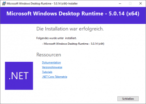 Microsoft Windows Desktop Runtime 5.0. Microsoft Windows Desktop Runtime 5.0.