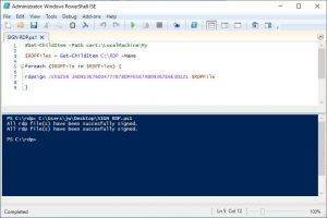Signing multiple RDP Shortcuts 2 Trusted RDP Shortcuts
