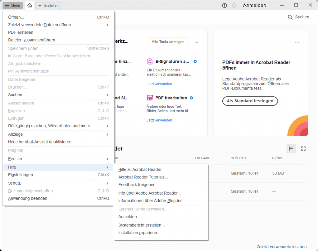 Adobe Acrobat Reader manuelle Updates verhindern Adobe Acrobat Reader manuelle Updates verhindern