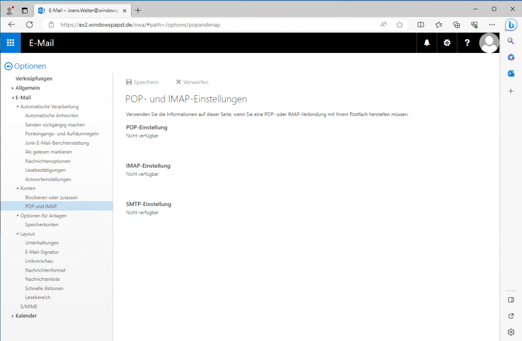 missing Exchange Transport Encryption