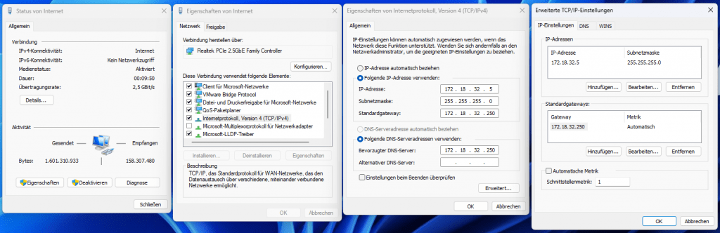 kabelgebundenes Netzwerk bevorzugen