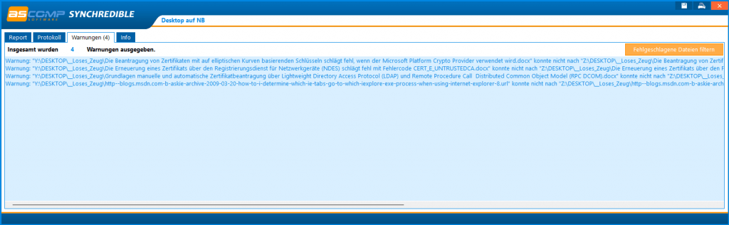 Synology sync file to long