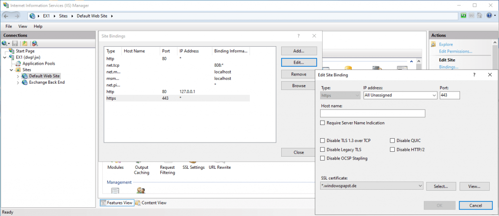 Zuweisung von Zertifikaten