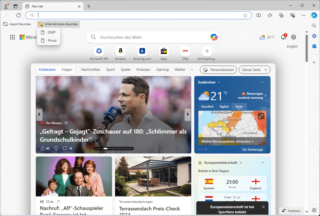 Internet Intranet Favoriten verteilen Internet Intranet Favoriten verteilen