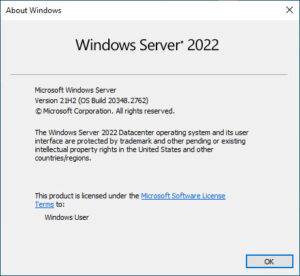 Windows Server 2022 Inplace Upgrade