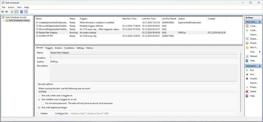 Restart Net-Adapter Domain Controller Firewall Profile