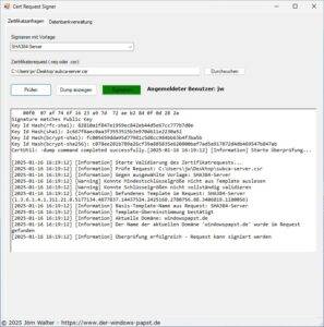 Certificate Request Signer