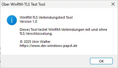 WinRM-TLS Verbindungstest Tool