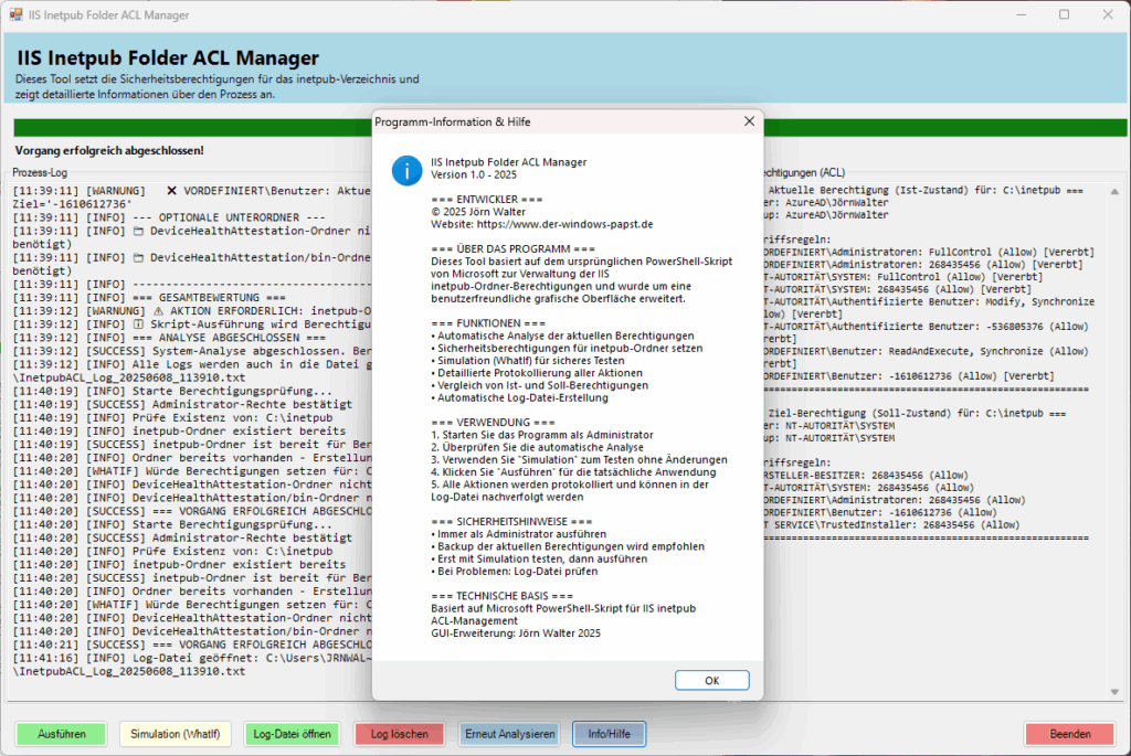 Programm-Information und Hilfe Programm-Information und Hilfe
