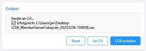 CSR Output CSR Output