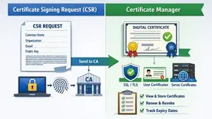 Certificate Signing Request and Certificate Manager
