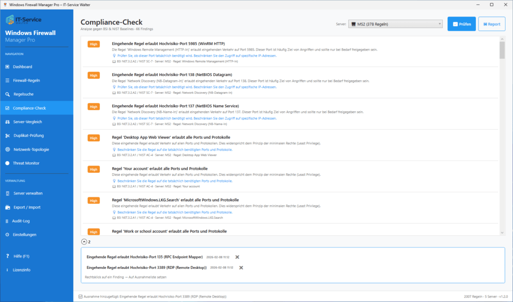Firewall Rules Compliance Check Firewall Rules Compliance Check