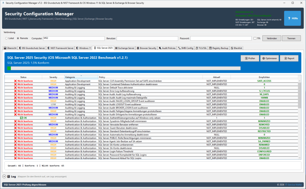 Security Configuration Manager